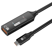 PremiumCord USB 3.2 Gen 2 repeater a prodlužovací kabel C-Male-A-Female, 10Gbps Aluminium 7m