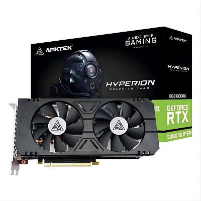 ARKTEK VGA NVIDIA GeForce RTX 2060 Super Hyperion 8GB, RTX 2060 Super, 8GB GDDR6, 1xDP, 1xHDMI, 1xDVI