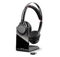 BAZAR - Poly Bluetooth Headset Voyager Focus UC B825-M, včetně nabíjecího stojánku, (rozbaleno, náhradní krabice)