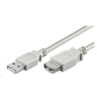 PREMIUMCORD Kabel USB 2.0 A-A 0,5m (50cm), prodlužovací (M/F)