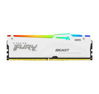 KINGSTON DIMM DDR5 16GB 6800MT/s CL34 Non-ECC FURY Beast RGB XMP, Bílá