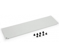 TRITON 19" záslepka, 1U, plastový zámek, černá