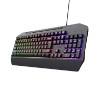 TRUST herní klávesnice GXT836 EVOCX, membránová, USB, US