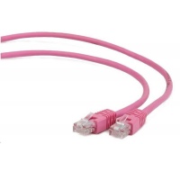 GEMBIRD kabel patchcord Cat5e UTP 3m, růžový