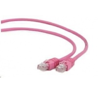 GEMBIRD kabel patchcord CAT6 stíněný FTP 1m, růžový