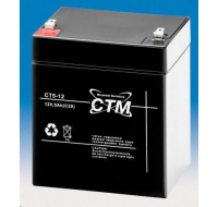 Baterie - CTM CT 12-5 (12V/5Ah - Faston 187), životnost 5let