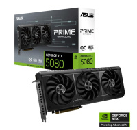 ASUS VGA NVIDIA GeForce RTX 5080 PRIME 16GB OC, 16GB GDDR7, 3xDP, 1xHDMI
