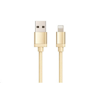 WG - Datový kabel Lightning MFI na USB-A, 1 metr, zlatá