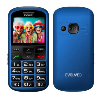 EVOLVEO EasyPhone XS, mobilní telefon pro seniory, modrá