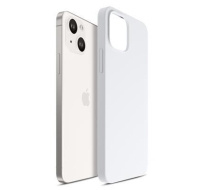 3mk ochranný kryt HARDY Silicone MagCase pro Apple iPhone 15 Plus, Silver-White