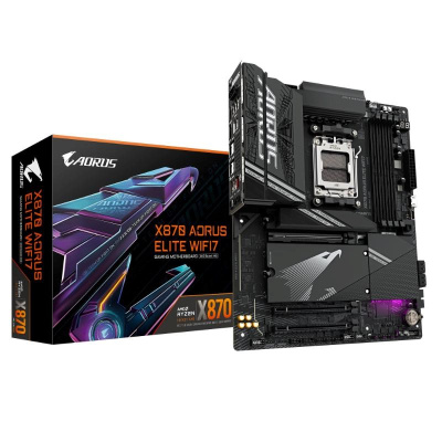 GIGABYTE MB Sc AM5 X870 A ELITE WIFI7, AMD X870, 4xDDR5, 2xHDMI, 2xThunderbolt, WiFi