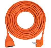 Solight prodlužovací kabel - spojka, 1 zásuvka, oranžová, 7m