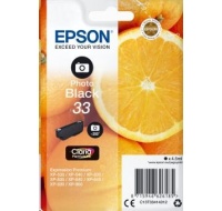 EPSON ink čer Singlepack "Pomeranč" Photo Black 33 Claria Premium Ink