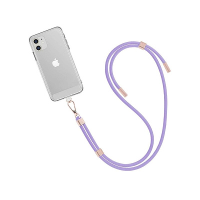 WG - Crossbody lace strap/transparent/violet
