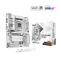 ASRock MB Sc AM5 X870E Challenger WiFi WHITE,  AMD X870E, 4xDDR5, 1xHDMI, 2xUSB4, WiFi