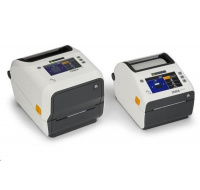 Zebra ZD621d Healthcare, 8 dots/mm (203 dpi), disp., RTC, USB, USB Host, RS232, BT, Ethernet, Wi-Fi, white