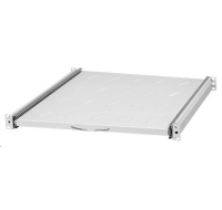 LEXI-Net 19" posuvná police s perforací 1U/550mm, šedá