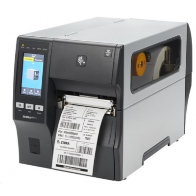 Zebra ZT411,průmyslová 4" tiskárna,(600 dpi), disp. (colour), RTC, EPL, ZPL, ZPLII, USB, RS232, Ethernet