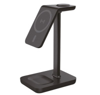 Solight stolní nabíječka 3v1, Qi2, MagSafe kompatibilní