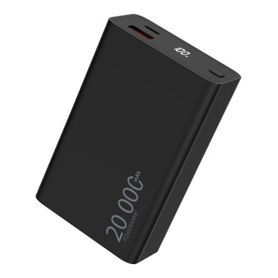 WG - Power Bank 20000 mAh, USB-C PD 20W + USB-A QC 22.5W, černá