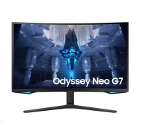 SAMSUNG MT LED LCD Gaming Monitor 32" Odyssey G7 Neo - Quantum Matrix Tech. (mini LED), 4K, Prohnutý 1000R, 3,440x1440