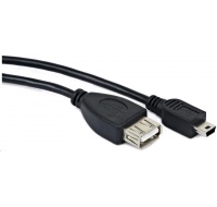 GEMBIRD Kabel USB 2.0 A-Mini B OTG 15cm (F/M, pro tablety a smartphone)