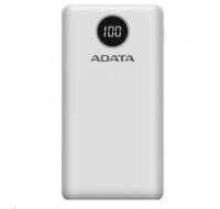 ADATA PowerBank P20000QCD - externí baterie pro mobil/tablet 20000mAh, 2,1A, bílá (74Wh)