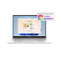 ASUS NTB Zenbook 14 (UX3405CA-OLED570W), Ultra 7 255H, 14" 1920x1200, 32GB, 1TB SSD, Arc, W11 Home, Foggy Silver