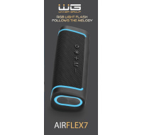 WG - Bluetooth Speaker WG AirFlex7, 10W, TWS, LED, černá