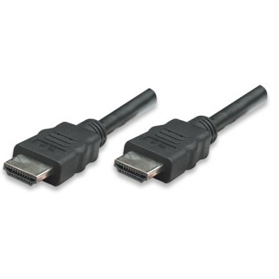 MANHATTAN kabel HDMI s Ethernetem, HEC, ARC, 3D, 4K, stíněný, 15m, Black