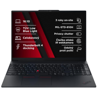 LENOVO NTB ThinkPad E16 G3 - Core7 240H,16" WUXGA,16GB,512SSD,IRcam,W11P