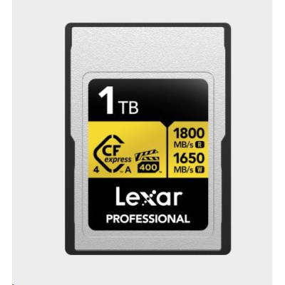 Lexar CFexpress 4.0 Pro Gold, VPG400, R1800/W1650 (Type A) 1TB