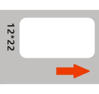 Niimbot štítky RP 12x22mm 250ks White pro D11 a D110