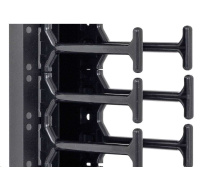 TRITON vertikální vyvazovací panel 47U, dvouřadý, pro rozvaděče šířky 800mm z řady RMA, RZA, RDA, RTA, RYA, černý