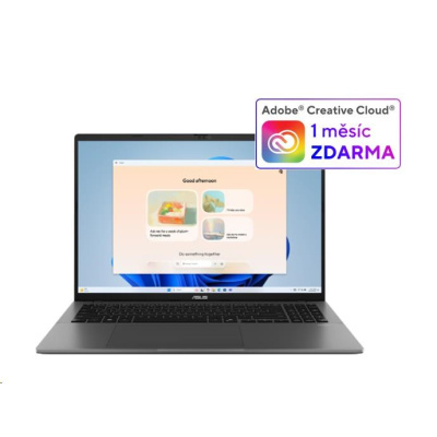 ASUS NTB Vivobook S16 (S3607CA-RP064W), Ultra 5 225H, 16" 1920x1200, 16GB, 1TB SSD, Intel, W11 Home, Matte Gray