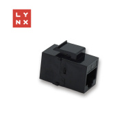 LYNX keystone spojka UTP Cat5e, 8P8C, černá