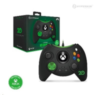 Hyperkin Duke Wired Controller for Xbox Series|One/Win 11|10 (Xbox 20th Black) Licensed by Xbox