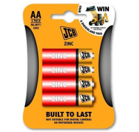 JCB zinko-chloridová baterie R06, blistr 4 ks