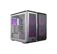 Cooler Master case MasterFrame 600 Mesh Silver ARGB, Průhledná bočnice, ATX, 2x 200mm ARGB Fan, 1x 120mm ARGB Fan, Šedá