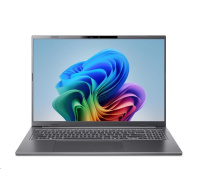 ACER NTB Aspire 16 AI (A16-11M-X18U),QSnapX X1-26100,16"WUXGA,16GB,512GB SSD,QAdreno,W11H,Gray