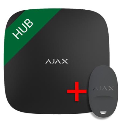 Ajax SET Hub black + DÁREK ZDARMA SpaceControl black