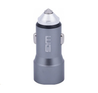 WG - Nabíječka do auta 2x USB 58,5W , 1x USB-C PD 36W + 1x USB-A 22.5W, stříbrná