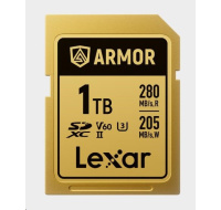 Lexar SDXC ARMOR Gold UHS-II U3, Stainless Steel, IP68 R280/W210 (V60) 1TB