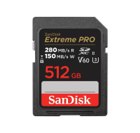 SanDisk SDXC karta 512GB Extreme PRO (R:280/W:150 MB/s, UHS-II, V60)