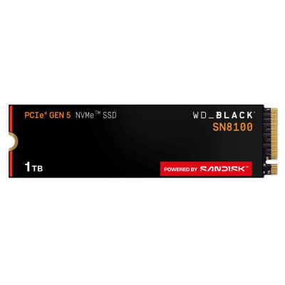 WD BLACK SSD NVMe 1TB PCIe SN8100 Powered by SanDisk, Gen5, (R:14900, W:11000MB/s)