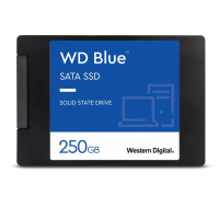 WD BLUE SSD 3D NAND WDS250G3B0A 250GB SA510 Powered by SanDisk, SATA/600, (R:555, W:440MB/s), 2.5"