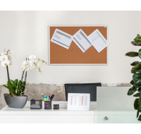 Korková nástěnka AVELI 180x90, hliníkový rám