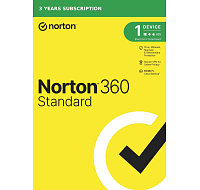 NORTON 360 STANDARD 10GB + VPN 1 uživatel pro 1 zařízení na 3 roky ESD 1+1 (50%)
