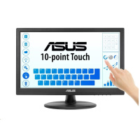 ASUS LCD 15.6" VT169HE Touch 1920x1080, IPS, Wide Viewing Angle, Frameless, Flicker free, Low Blue Light, HDMI