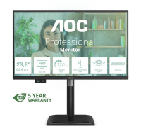 AOC MT 23,8" 24P4U - 1920x1080,IPS,120Hz,1xVGA,1xHDMI,1xDP,USBhub,Repro,Pivot